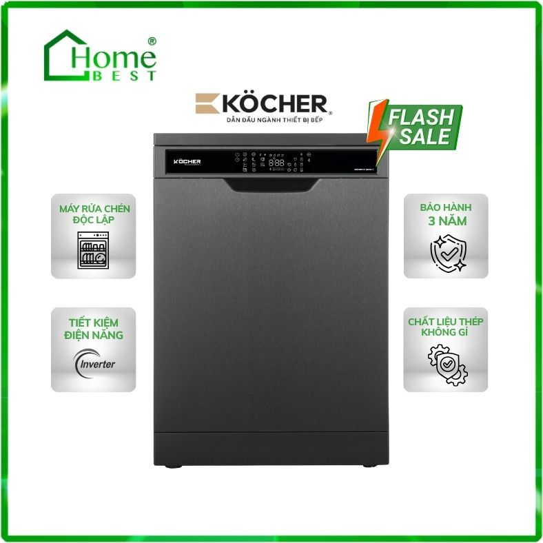 Máy rửa chén bát độc lập Kocher KDEU-8855S7