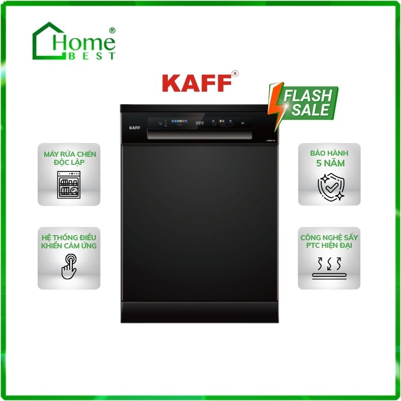 Máy rửa chén bát Kaff KF-BHMI775YB ( Công nghệ sấy PTC ) New 2025