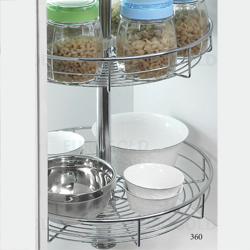 Mâm xoay inox nan tròn Eurogold TR360A/ 360F