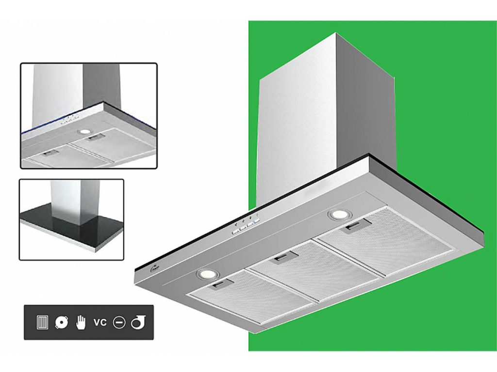 Máy hút khói, hút mùi kính ngang Tomate TOM 3023