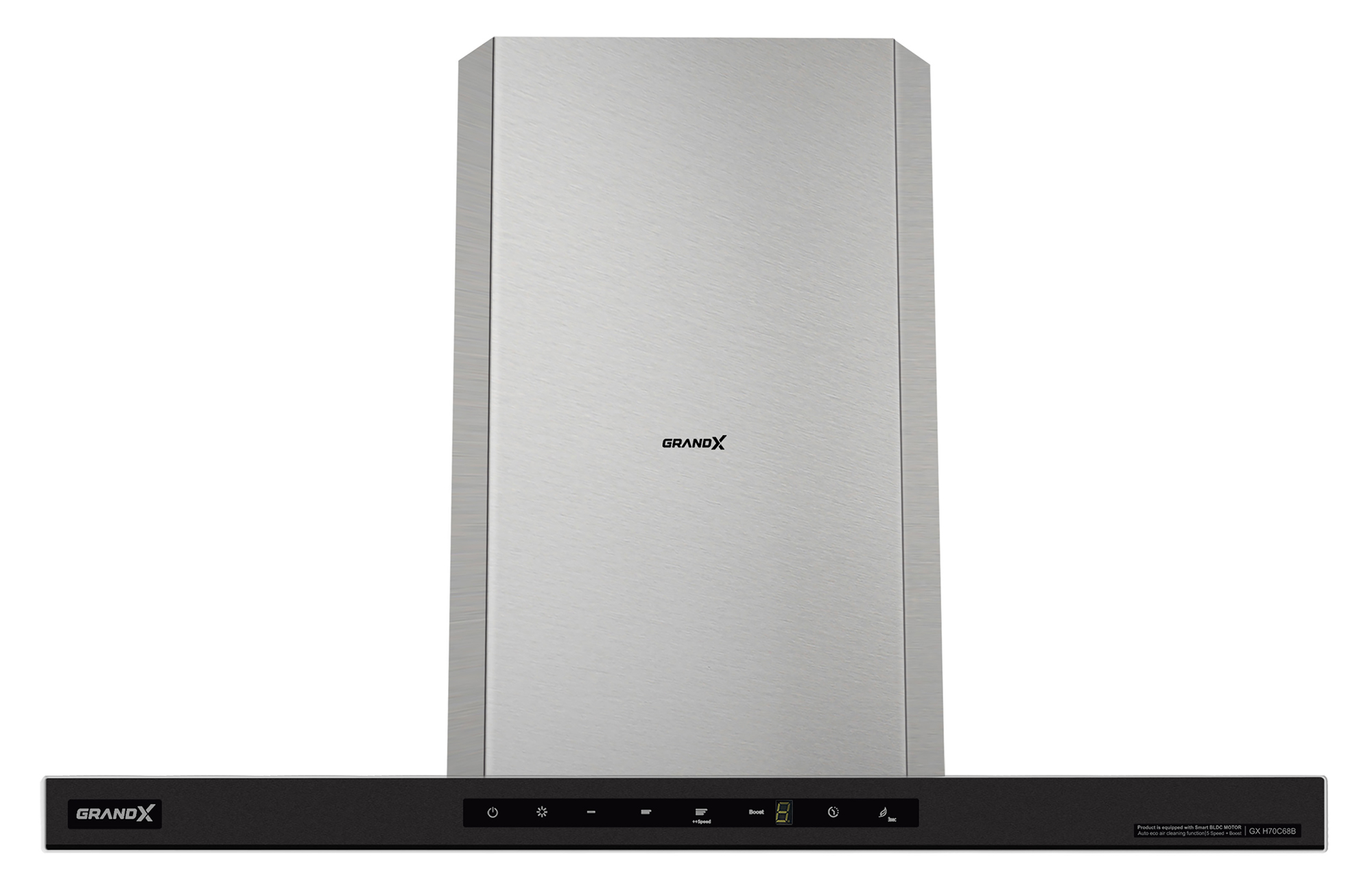 Máy hút khói, hút mùi kính ngang GrandX GX H90C68B (GX H90T68B)