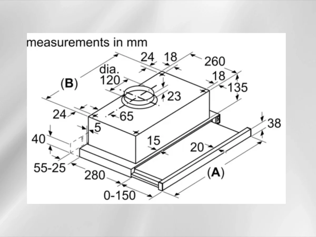 Máy hút khói, hút mùi âm tủ Bosch DFT93CA61B 90cm