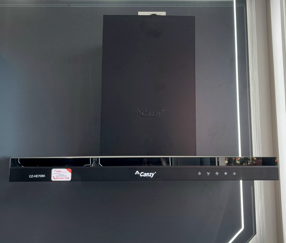 Máy hút khói, hút mùi kính ngang Canzy CZ HE70BK