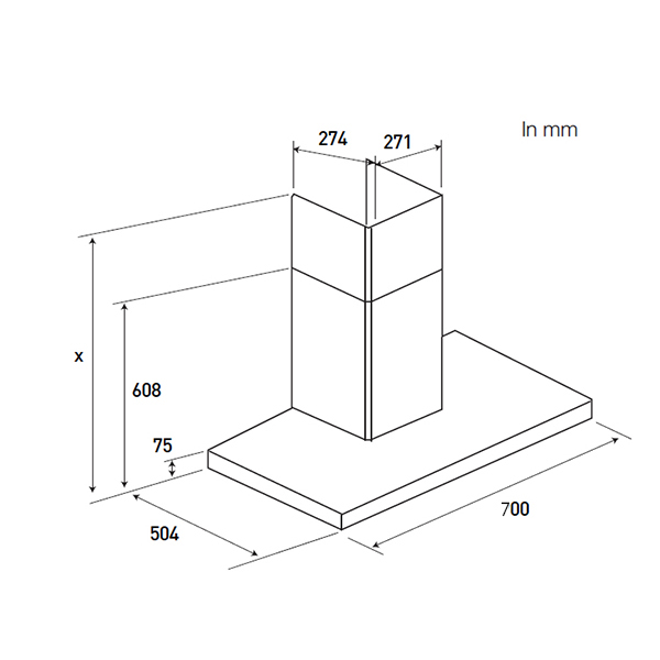 Máy hút khói, hút mùi đảo Bluware BLHV