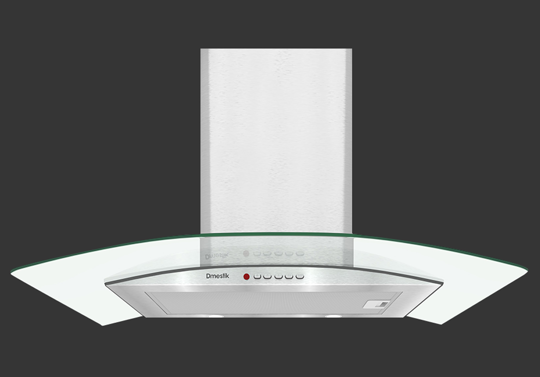 Máy hút khói, hút mùi kính cong Dmestik ES 8070 DMK