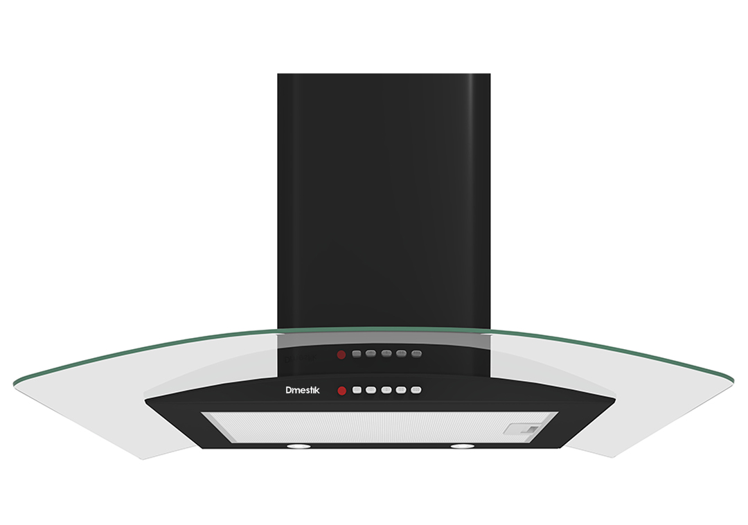 Máy hút khói, hút mùi kính cong Dmestik ES 8170 DMK