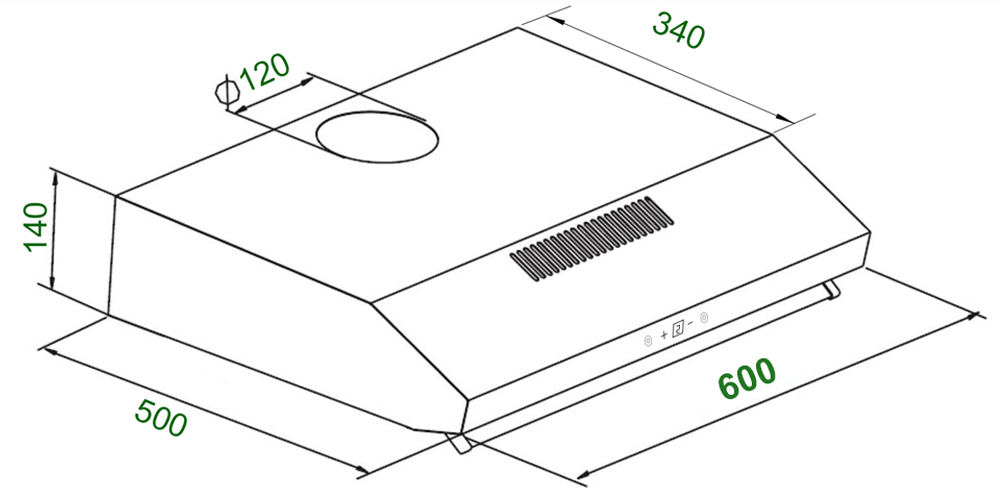 Máy hút khói, hút mùi cổ điển KAFF KF-688I