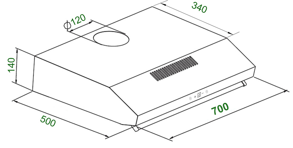 Máy hút khói, hút mùi cổ điển KAFF KF-788I