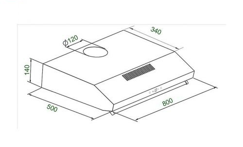 Máy hút khói, hút mùi cổ điển KAFF KF-888I