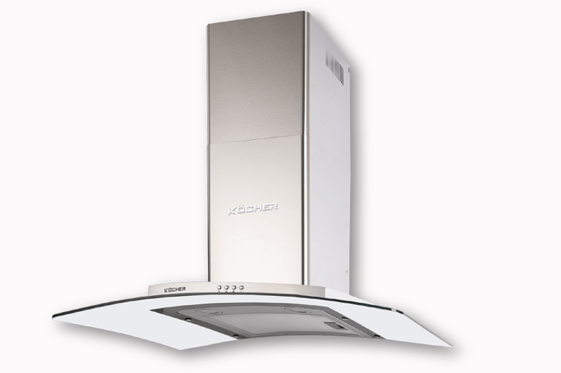 Máy hút khói, hút mùi kính cong Kocher K - 228T (70cm)