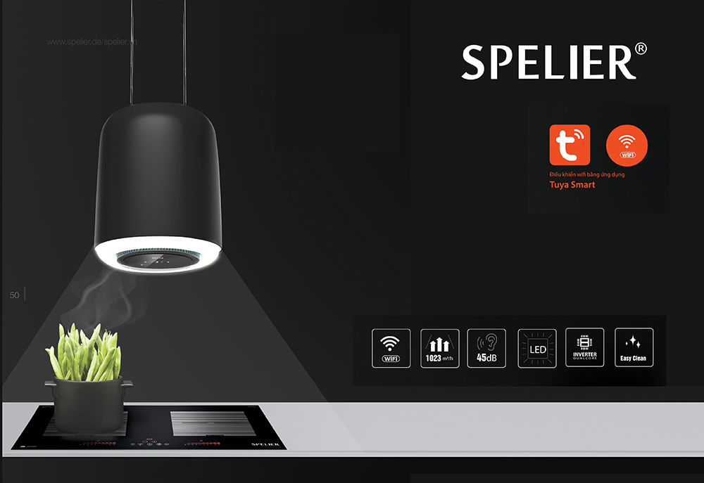 Máy hút khói, hút mùi đảo Spelier SP - 850G