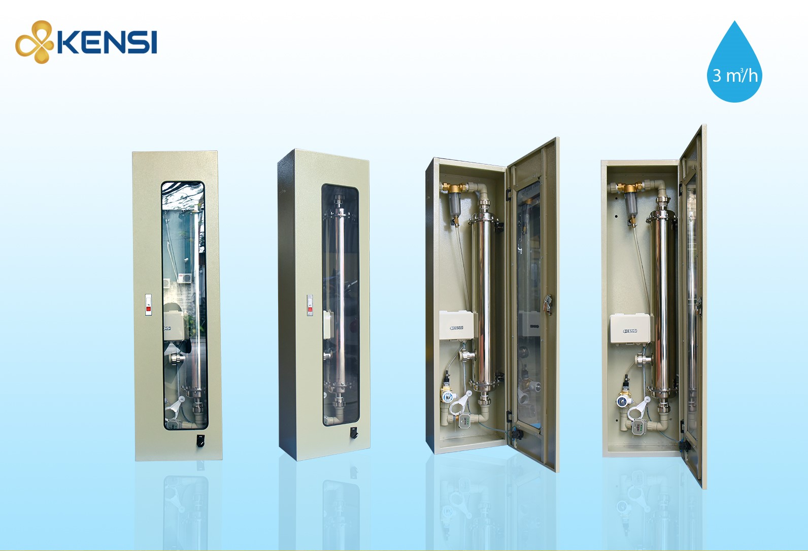 Máy lọc nước cho chung cư công suất 3M3/H Kensi KUF-AUTO 1