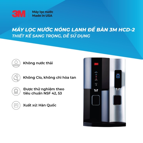 Máy Lọc Nước Nóng Lạnh Để Bàn Cao Cấp 3M HCD2