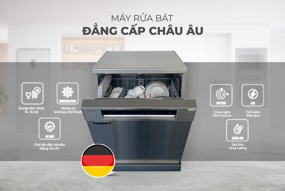 Máy rửa chén bát độc lập Dusler SMS86M03EU