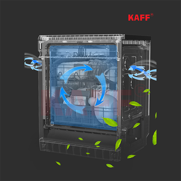 Máy rửa chén bát Kaff KF-SBL775W New Plus ( Công nghệ sấy PTC ) 2024