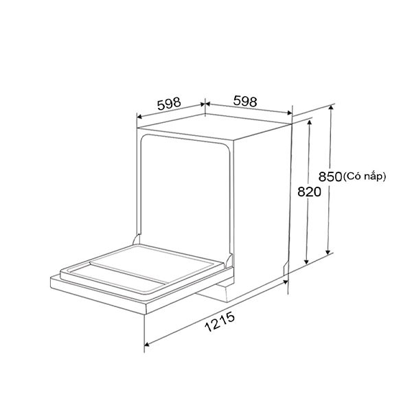 Máy rửa chén bát KAFF KF-D65ERIS