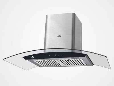 Máy hút khói, hút mùi kính cong Bauer BC 90ECO