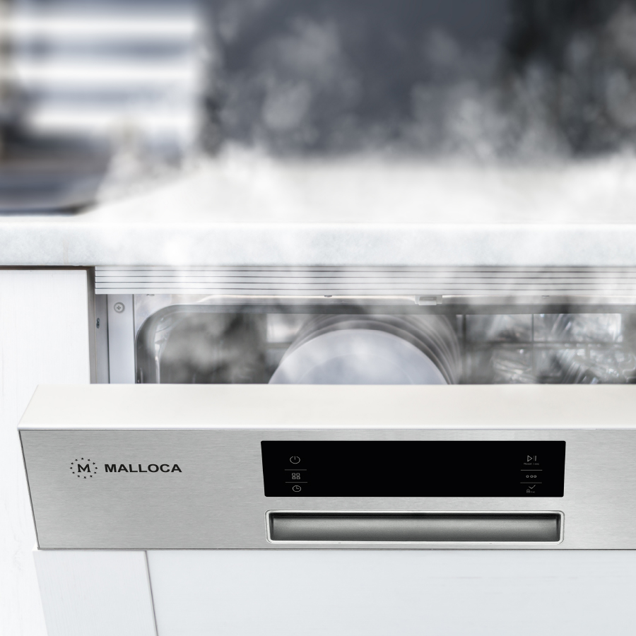 Máy rửa chén bát âm bán phần Malloca MDW14-S08SI
