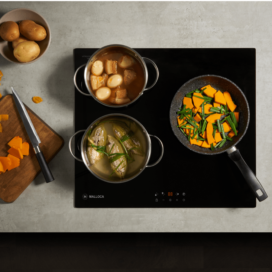 Bếp điện từ 3 vùng nấu Malloca MH-5903 IN