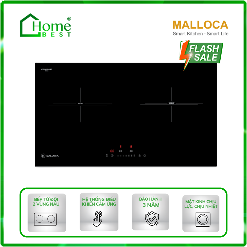 Bếp từ đôi Malloca MH-732 IN