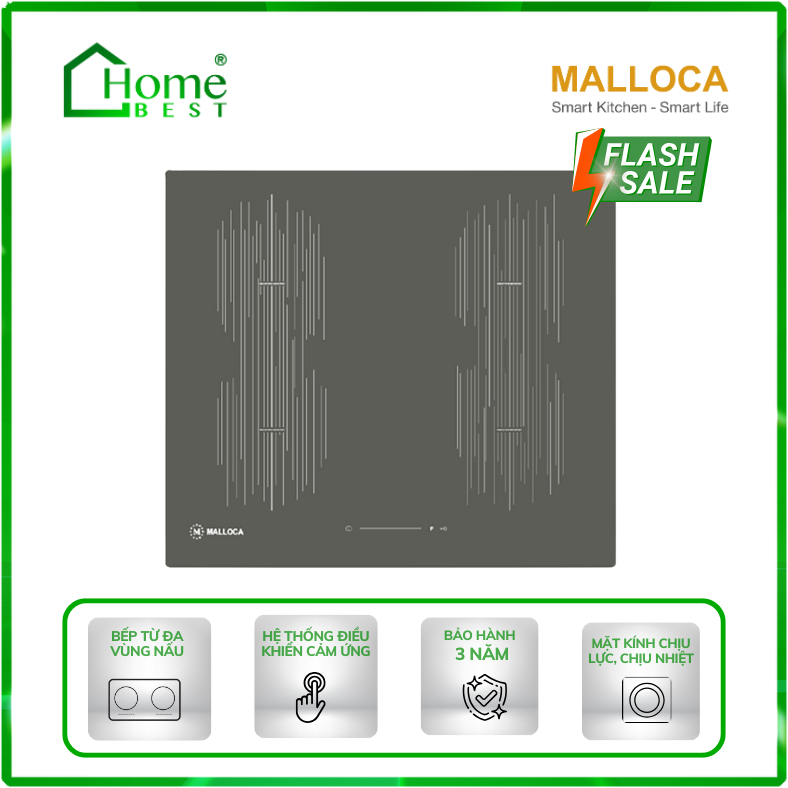 Bếp từ 4 vùng nấu Malloca MI 594 Linear