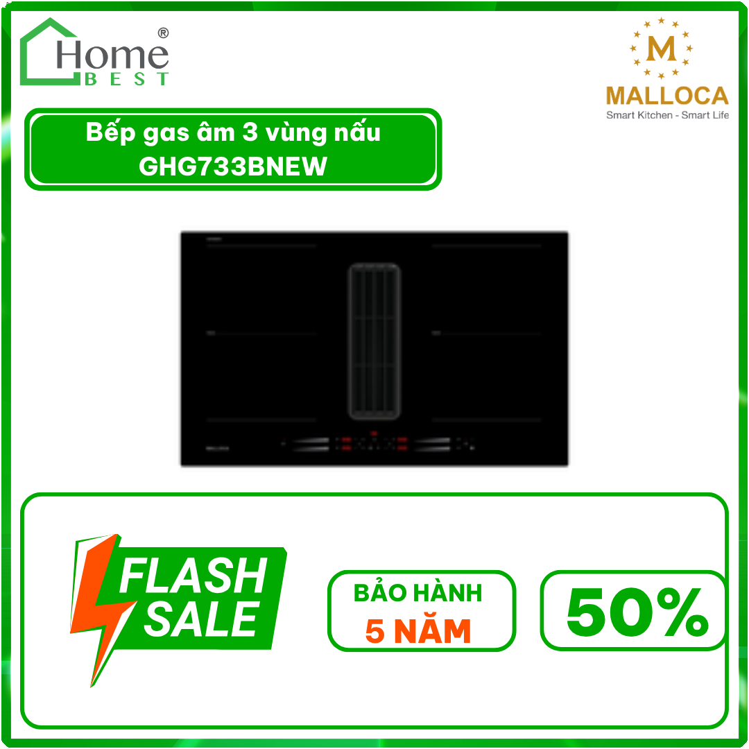 Bếp từ kết hợp máy hút 4 vùng nấu HIH860FZ