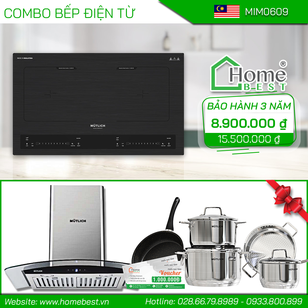 Combo Bếp từ đôi Mutlich MIM0609