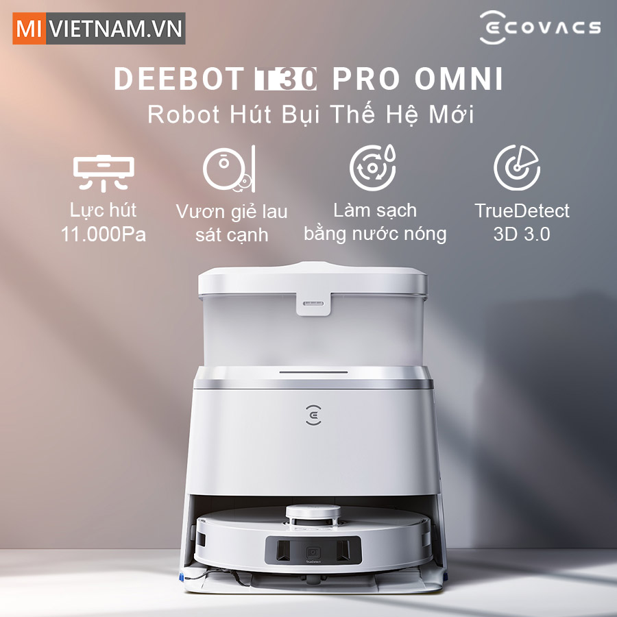 Robot Hút Bụi Lau Nhà Ecovacs Deebot T30 Pro Omni – Bản Quốc Tế