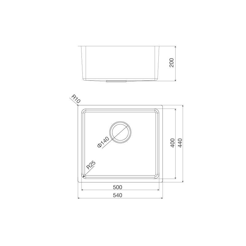 Chậu rửa chén Malloca MS 6054
