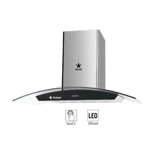 Máy hút khói, hút mùi kính cong Pramie AP15-900