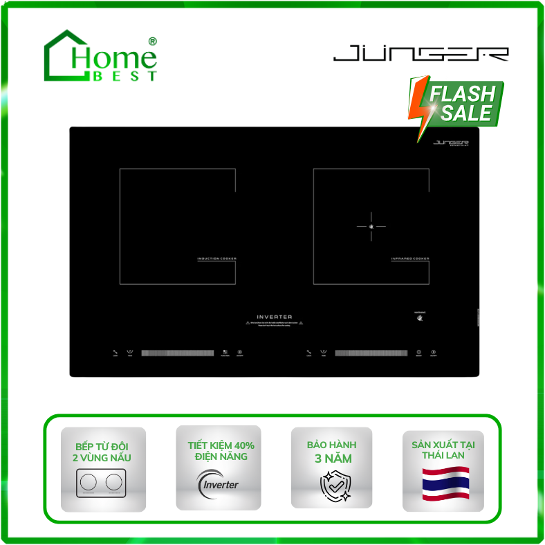 Bếp điện từ kết hợp hồng ngoại Junger NKD-20