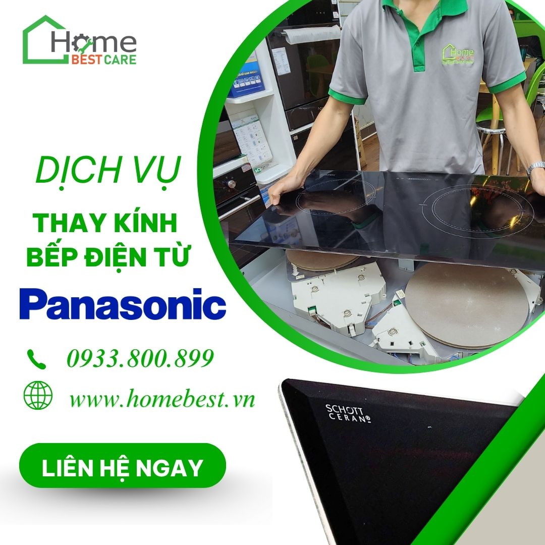 Thay mặt kính bếp điện từ Panasonic