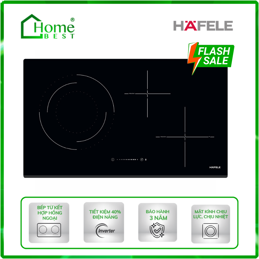 Bếp từ kết hợp điện Hafele HC-M773D