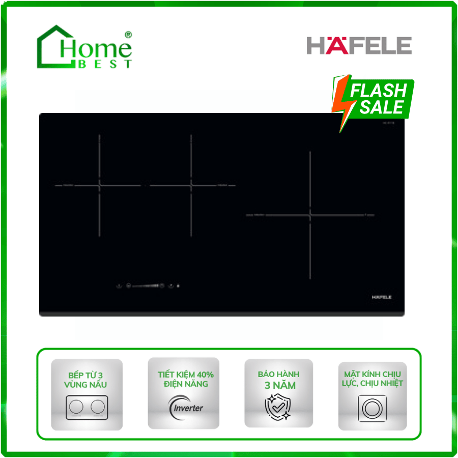 Bếp từ 3 vùng nấu Hafele HC-IF77D