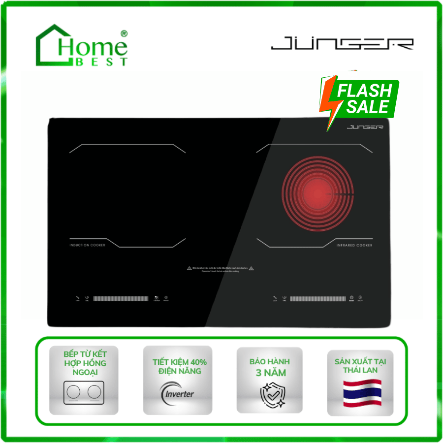Bếp điện từ kết hợp hồng ngoại Junger JG MK-24