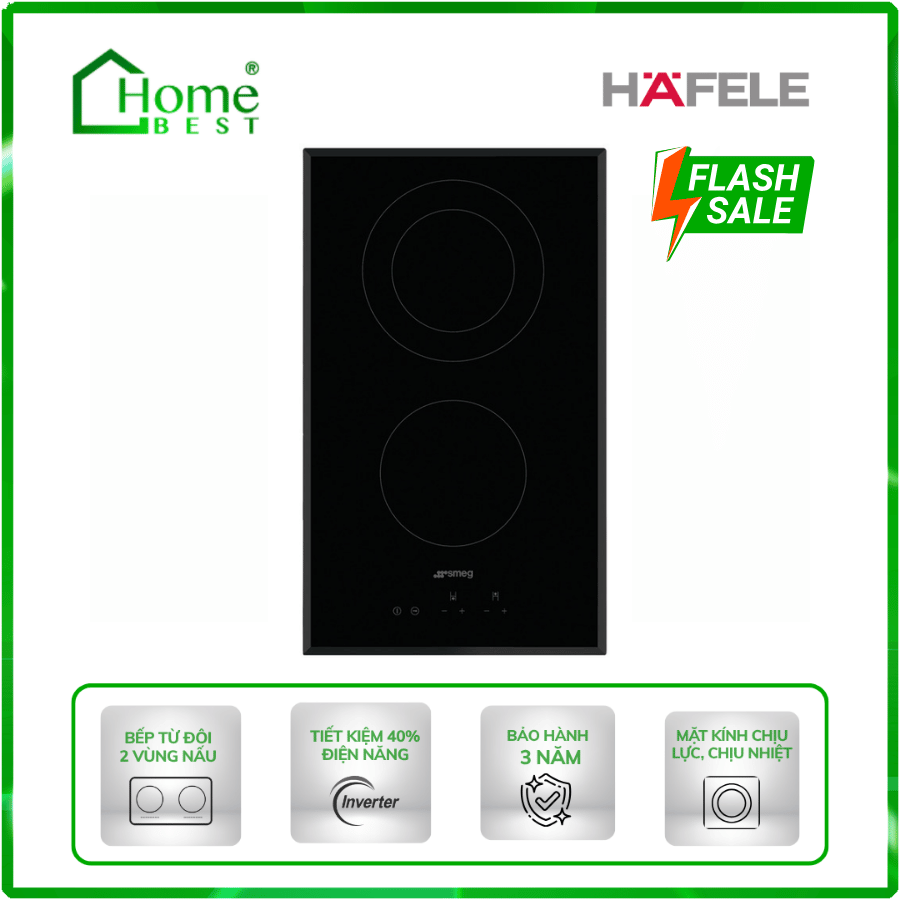 Bếp từ đôi Domino Hafele SE332EB