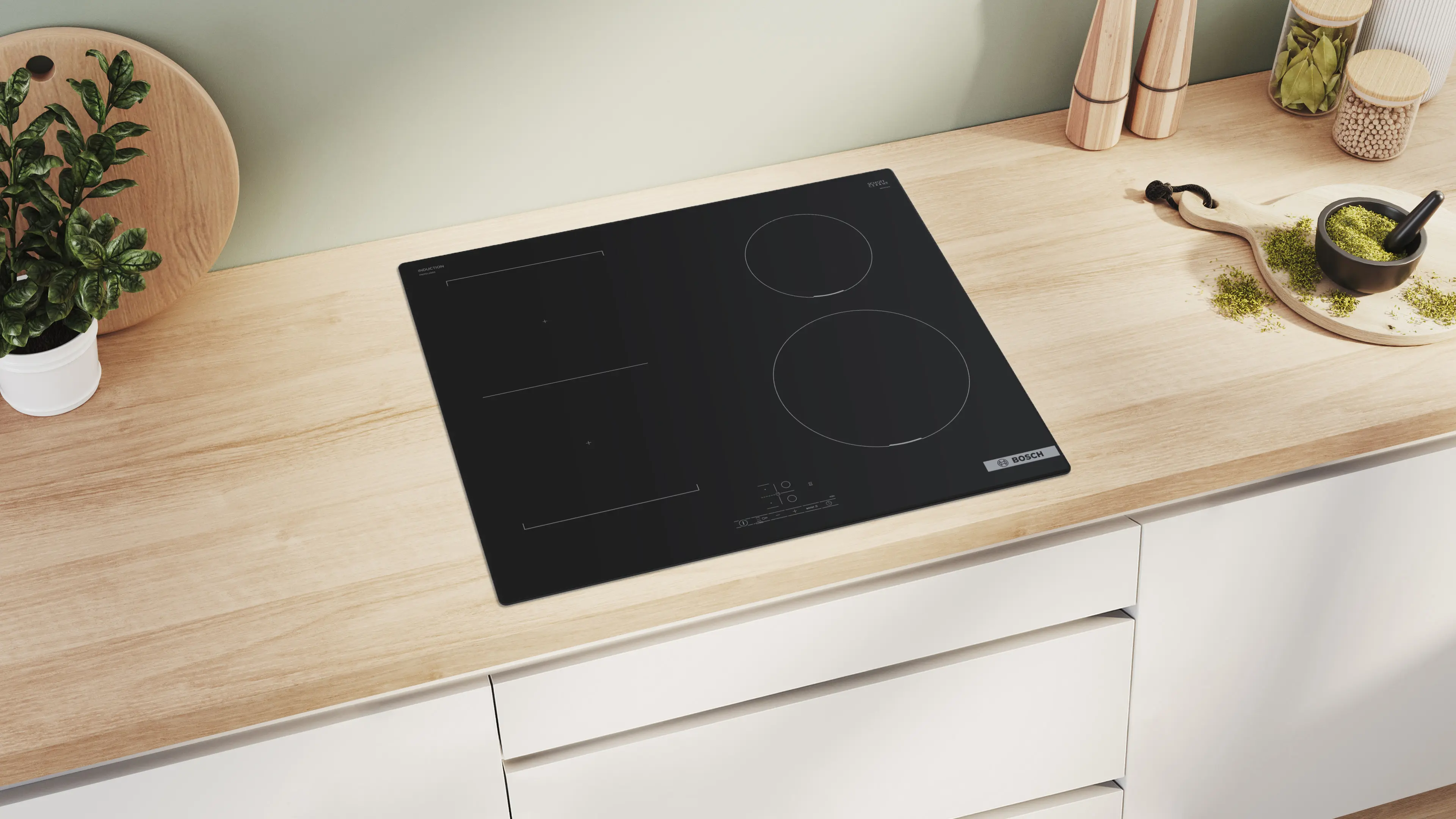 Bếp từ đa vùng nấu Bosch PWP611BB5E Serie 4