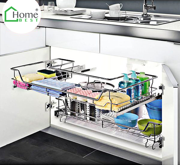 RỔ XOONG DƯỚI BỒN RỬA RAY GIẢM CHẤN 304 HIGOLD 308001