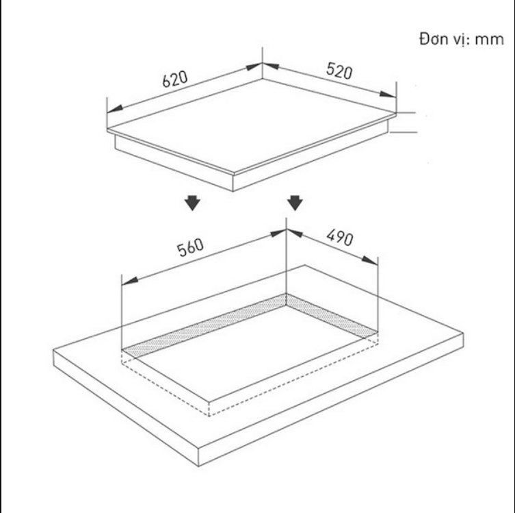Bếp từ 3 vùng nấu Canzy CZ-999DHE