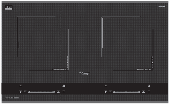 (Combo) Bếp từ đôi Canzy CZ-SG002