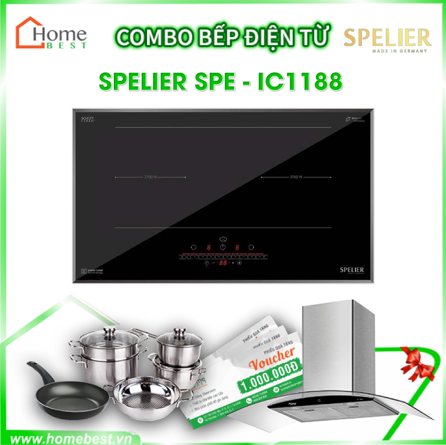 (Combo) Bếp từ đôi Spelier SPE-IC1188
