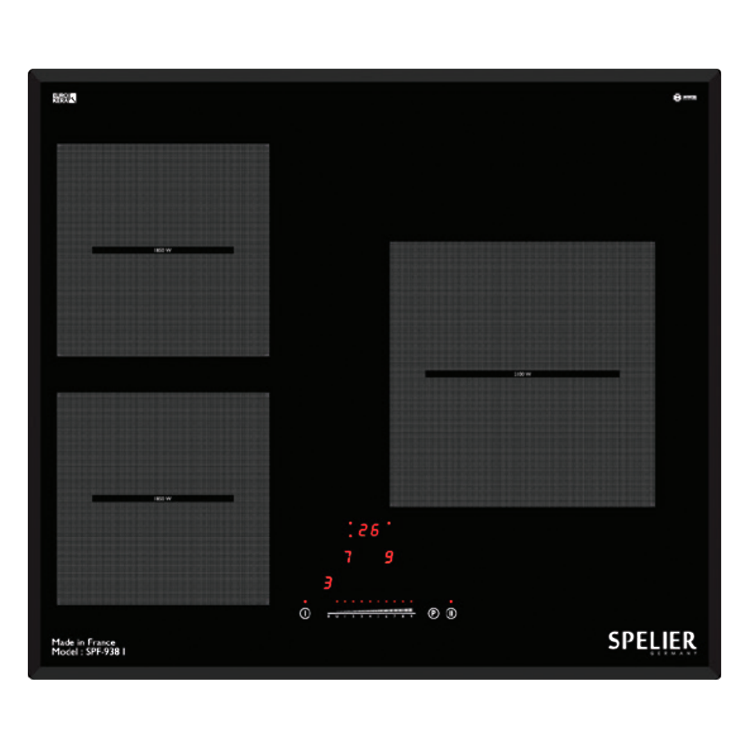 Bếp từ 3 vùng nấu Spelier SPF 938I
