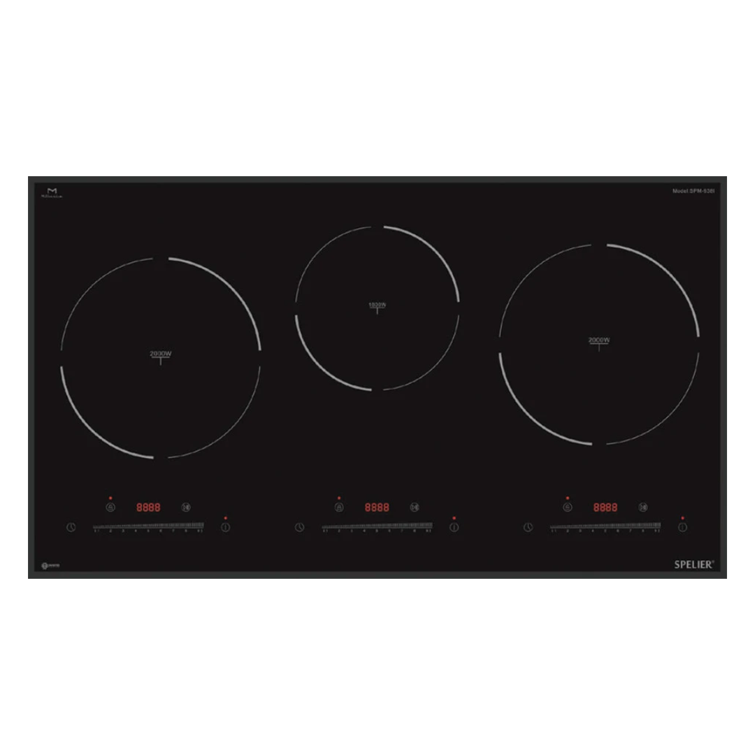 Bếp từ 3 vùng nấu Spelier SPM-938I