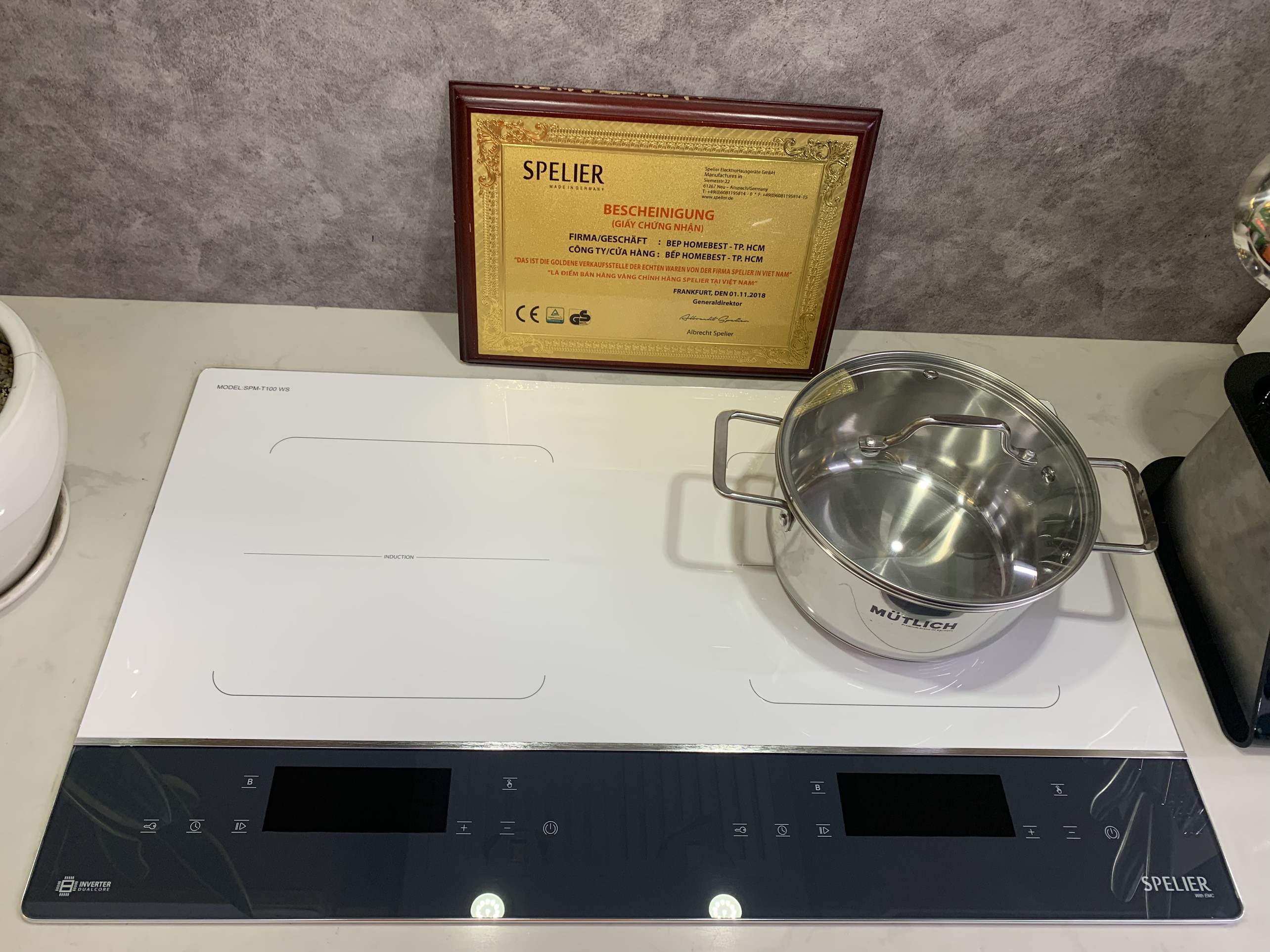 Bếp từ đôi Spelier SPM T100 WS
