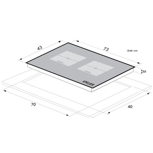 Bếp từ đôi Spelier SPM 989I PLUS