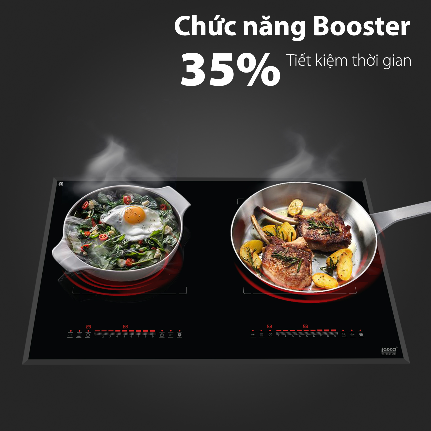 Bếp từ đôi Lorca TA-3033