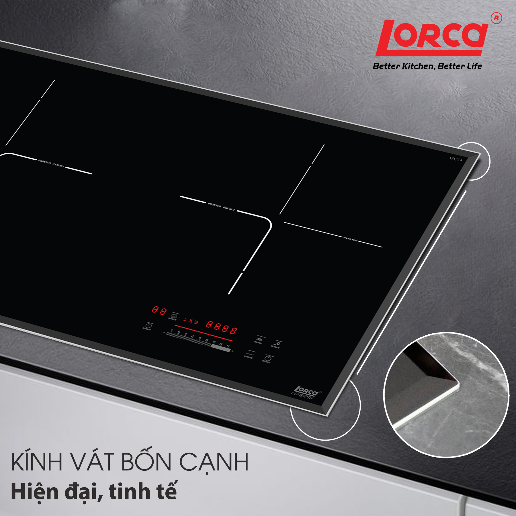 Bếp từ đôi Lorca LCI-667TH