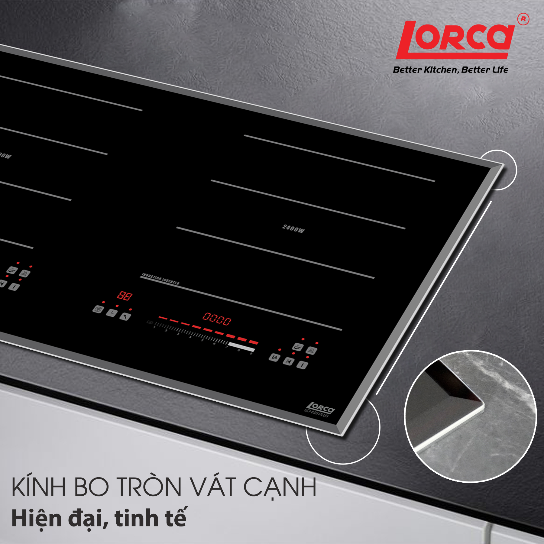 Bếp từ đôi Lorca LCI-816 Plus