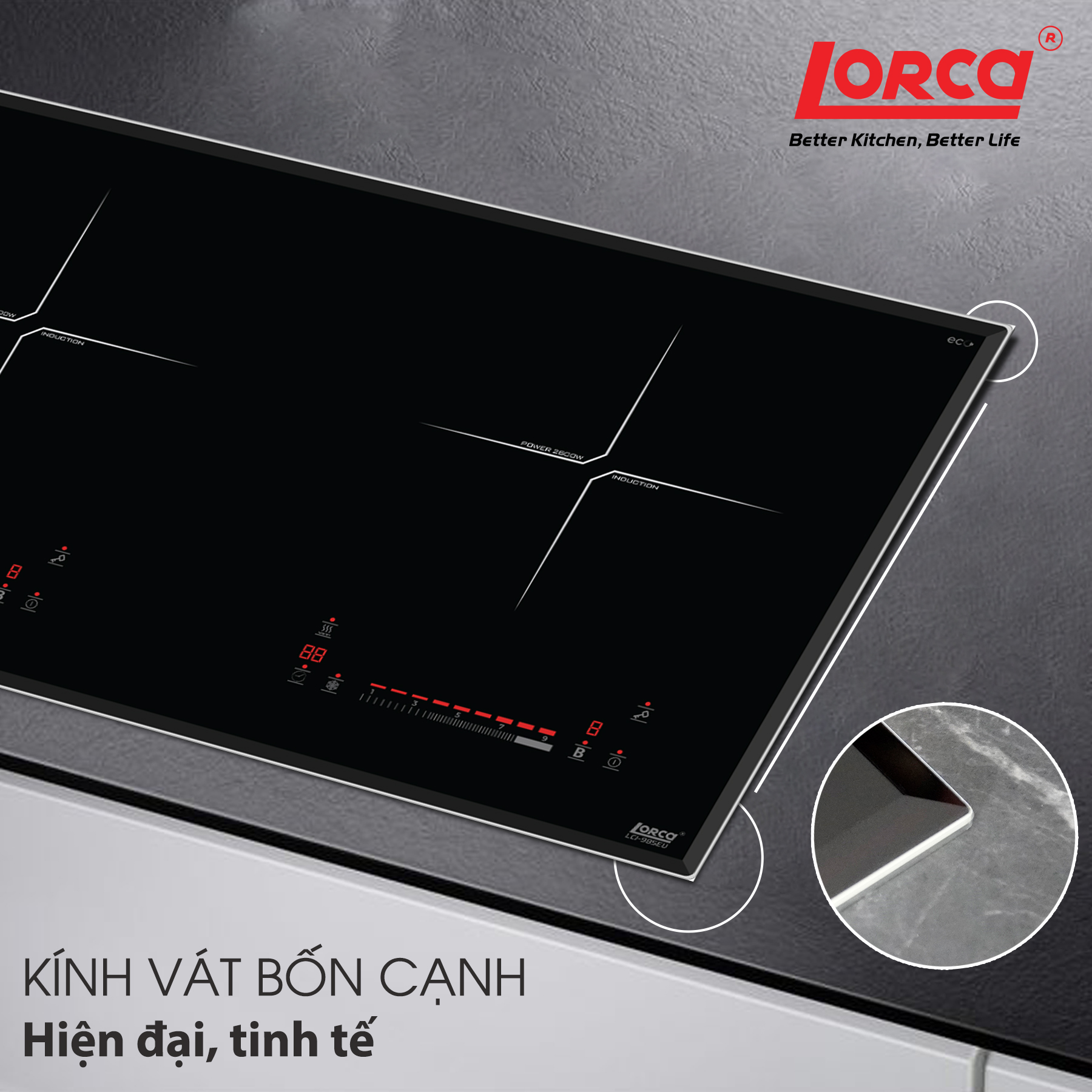 Bếp từ đôi Lorca LCI-985EU