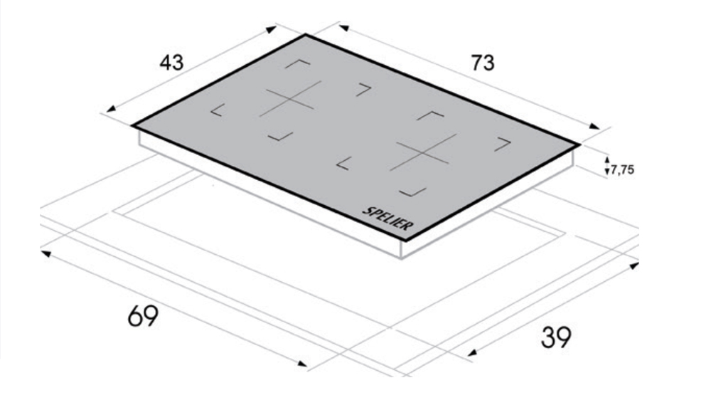 Bếp từ đôi Spelier SPM T170K PLUS